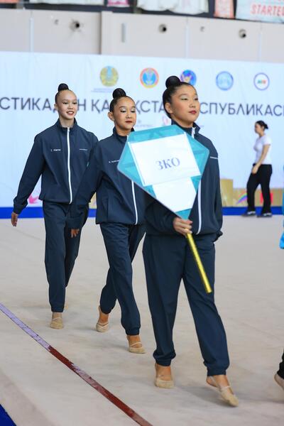 В Астане проходит чемпионат Казахстана по художественной гимнастике среди мастеров спорта