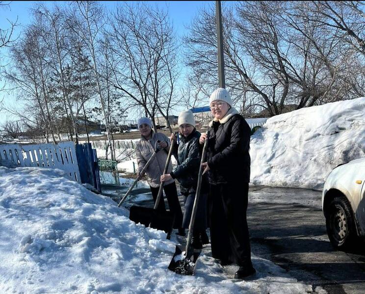 В Алтынсаринском районе прошла акция «Снежный десант»