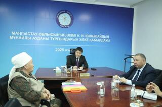 Нурдаулет Килыбай принял жителей Мунайлинского района по личным вопросам