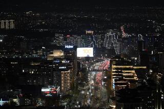 Дархан Сатыбалды осмотрел объекты вечерней подсветки