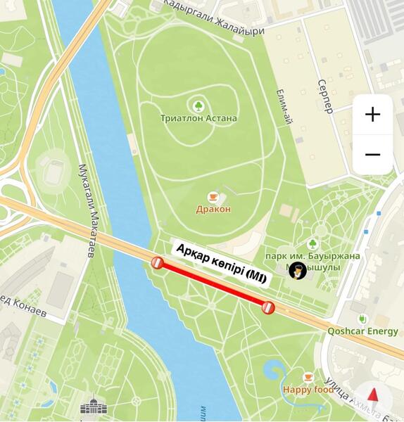 Какие участки дорог закрыты на ремонт в Астане