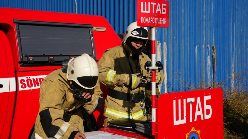 В Шымкенте прошли учения по гражданской защите «Қыс-2025»