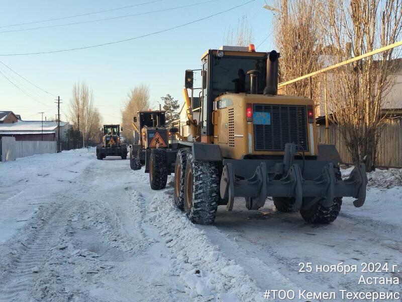 Около 10 тысяч кубометров снега вывезли из Астаны за ночь