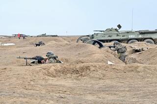 В Конаевском гарнизоне прошло ротное тактическое учение