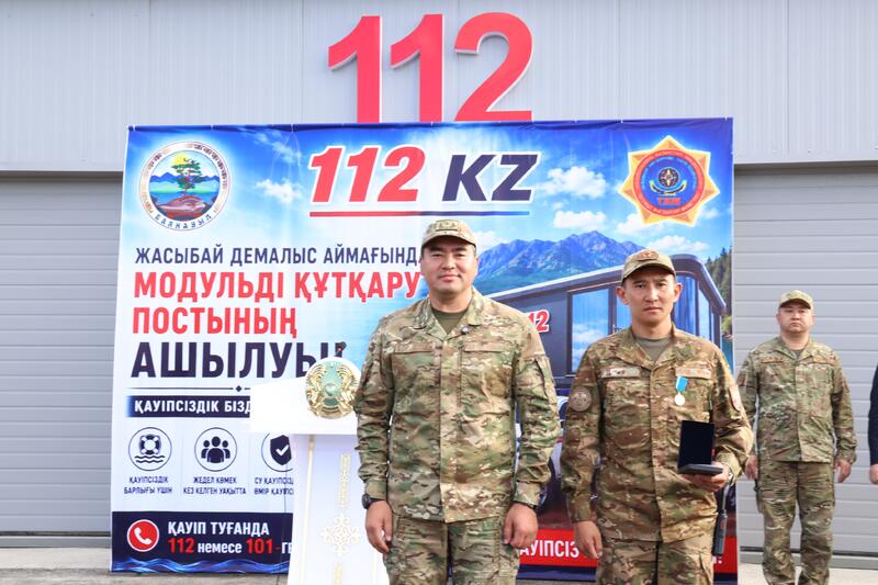 В Павлодарской области Глава МЧС открыл новую спасательную капсулу на озере Жасыбай