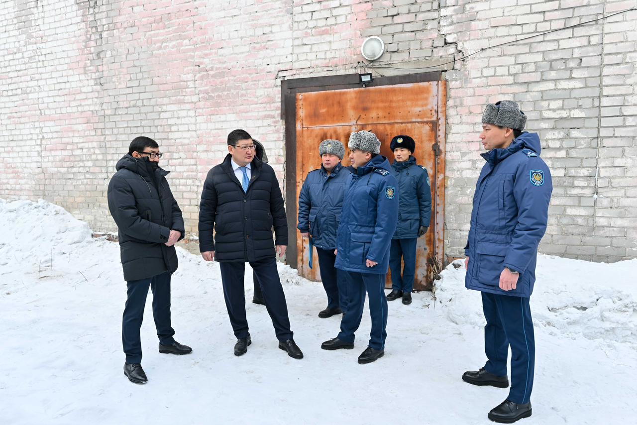 Аким области посетил объекты Департамента полиции
