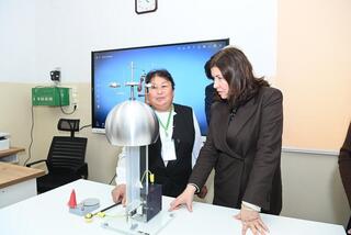 Ознакомились с материальной базой школы-лицея города Байконур