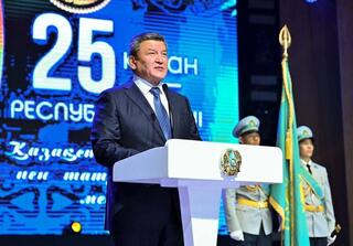 Аким области принял участие в торжественном мероприятии, организованном Департаментом полиции СКО в честь Дня Республики