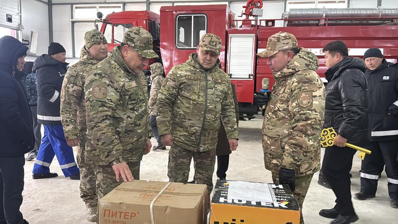 В селе Суйиндик Атырауской области открылся новый модульный пункт пожаротушения