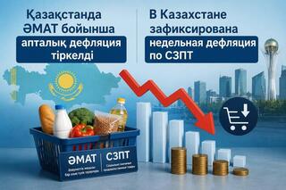 В Казахстане зафиксирована недельная дефляция по СЗПТ