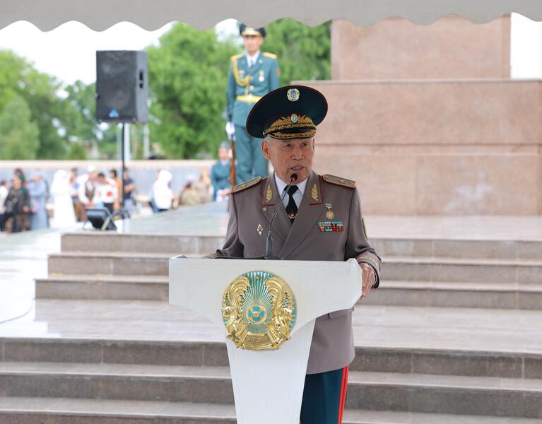 Новобранцы приняли военную присягу в Жамбылской области