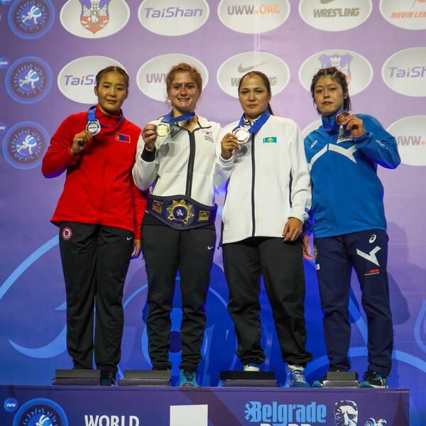 Спортсменка из Астаны стала бронзовым призером чемпионата мира по борьбе