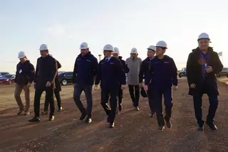 Жаслан Мадиев ознакомился с ходом строительства Data Center Valley в Экибастузе