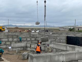 В селе Суыкбулак Жарминского района активно идет строительство школы на 100 мест