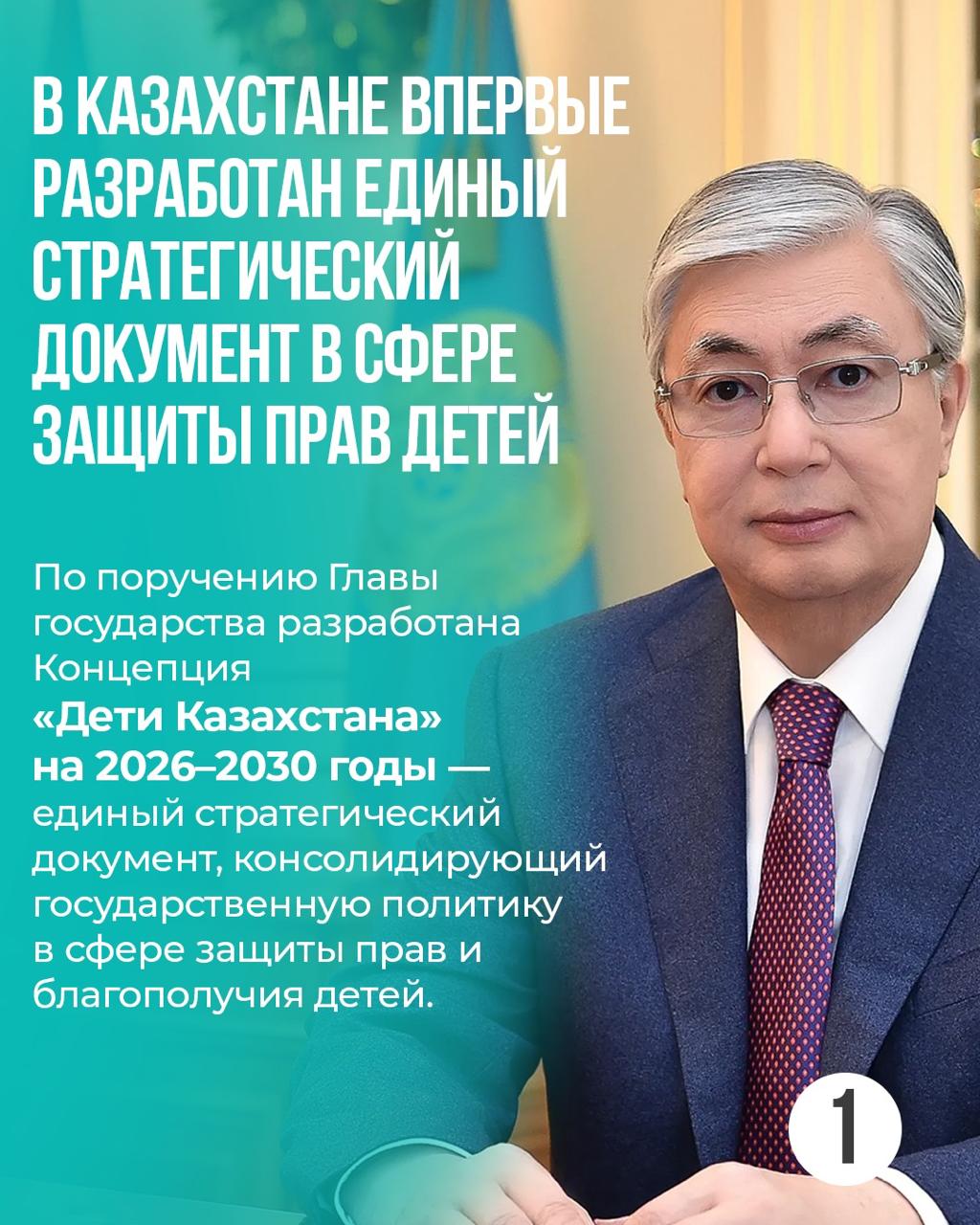 В Казахстане впервые разработана Концепция «Дети Казахстана» - единый стратегический документ государственной политики в сфере детства на 2026-2030 годы