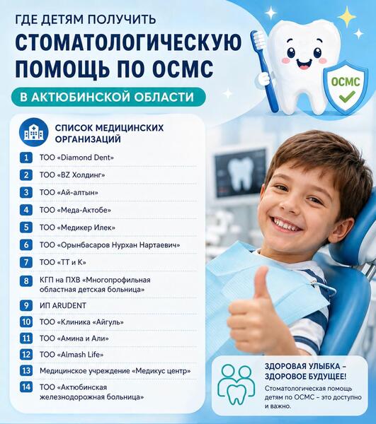 Где детям получить стоматологическую помощь по ОСМС