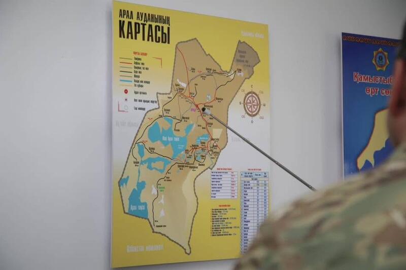 В селах Камыстыбас и Жанкожа батыр открылись пожарные посты