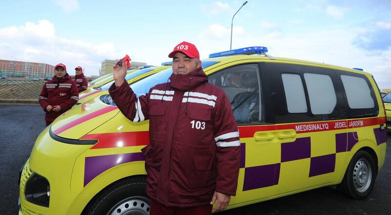 Служба скорой помощи Мангистауской области пополнилась 32 новыми автомобилями