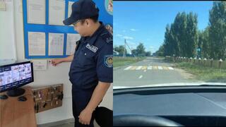 Полицейские обследовали дороги вблизи школ в Павлодарской области