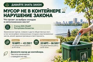 Мусор мимо контейнера - штраф! Давайте знать закон