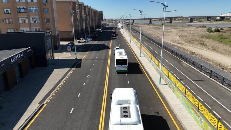 Заместителя Премьер-Министра РК Ермека Кошербаева ознакомился с реконструкцией проспекта 25-летия Независимости