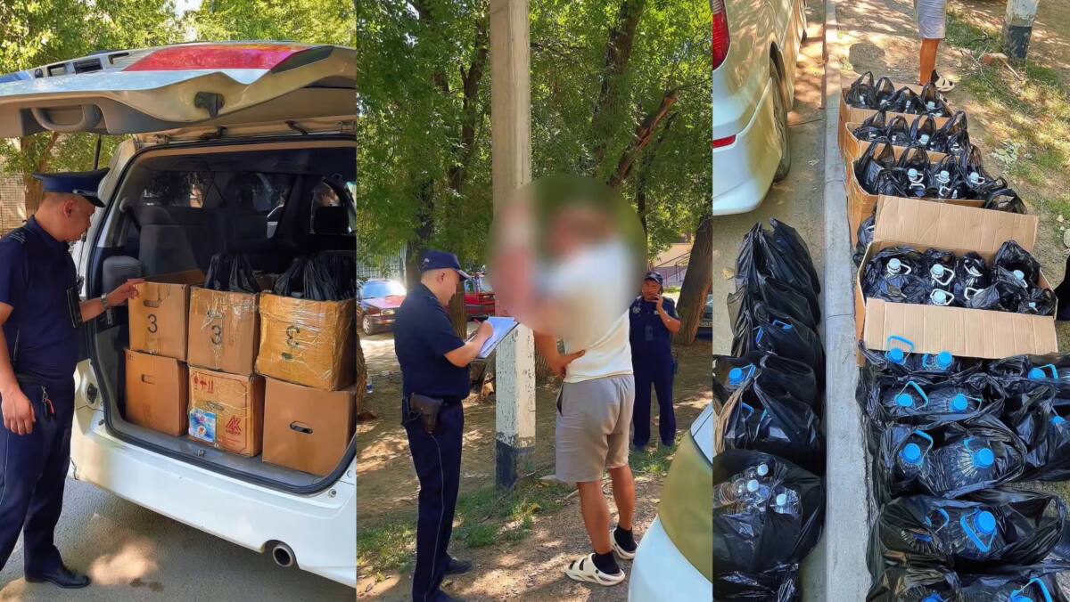 Полицейские выявили факт незаконного хранения алкогольной продукции в Уральске