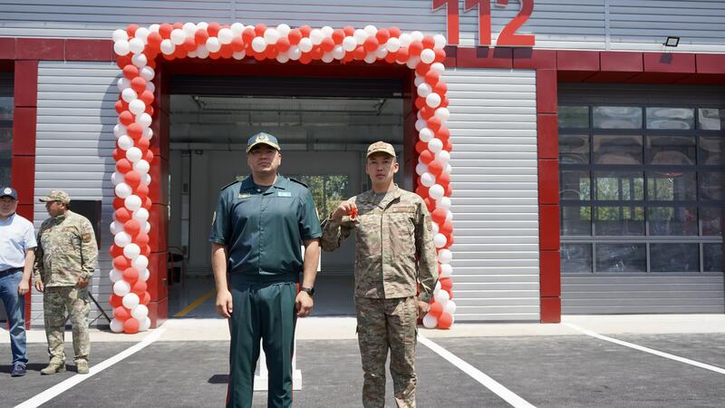 Глава МЧС открыл новую пожарную часть в городе Талгар