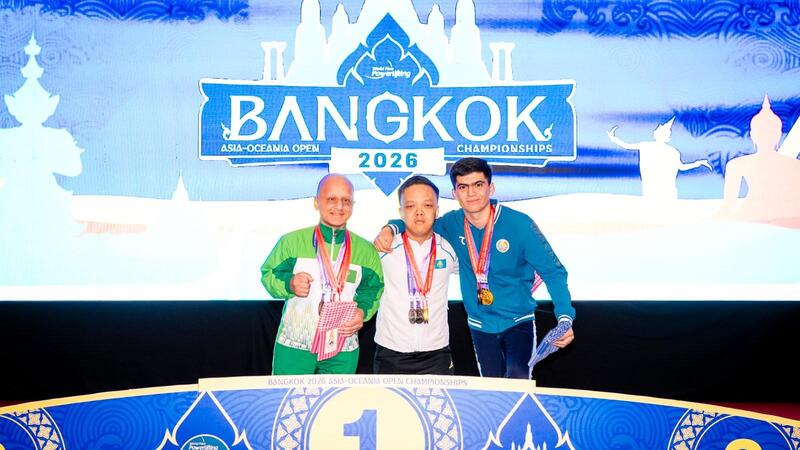 Историческое золото: карагандинец победил на чемпионате Азии по парапауэрлифтингу