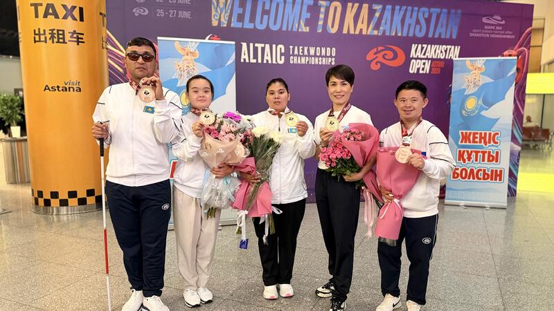 Победителей и призеров чемпионата Азии по пара каратэ торжественно встретили в Астане