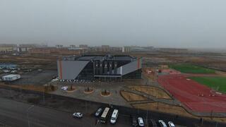 В городе Кокшетау завершается строительство спортивного комплекса «Кокше Арена»
