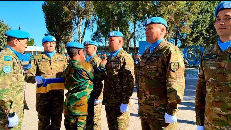 Казахстанские миротворцы на Голанских высотах удостоены медалей ООН за безупречную службу