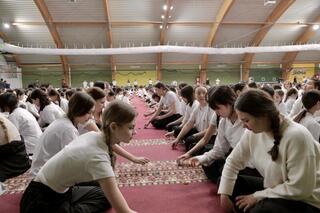 В Кокшетау установлен национальный рекорд по игре бес асық