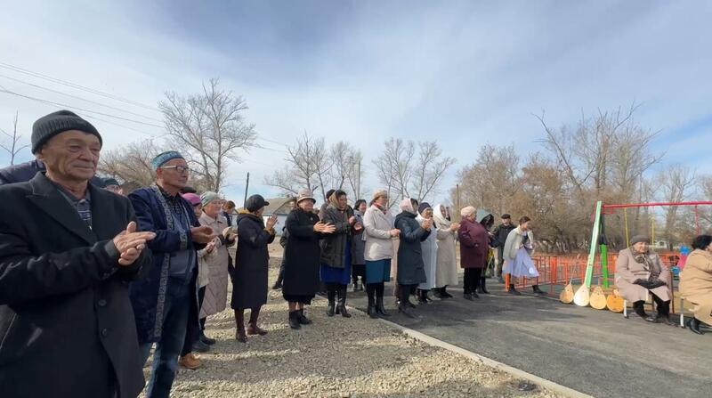 В Целиноградском районе расширяется сеть детских и спортивных площадок