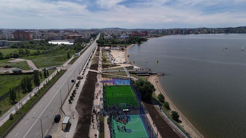 В Кокшетау обновили набережную озера Копа