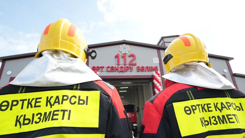 Чингис Аринов открыл первую пожарную часть в селе Нура