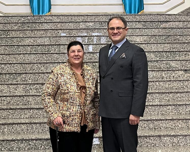 Посол Португалии принята в МИД по случаю завершения своей миссии в Казахстане