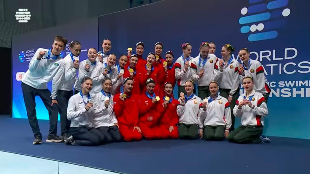 Спортсмены Карагандинской области завоевали серебряные и бронзовые медали на юниорском чемпионате мира по артистическому плаванию