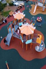 В Алатауском районе Алматы открылась новая игровая площадка для детей