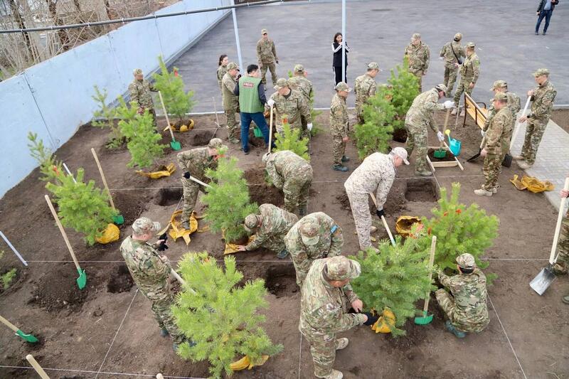 «Тазару күні»: МЧС озеленяет подразделения по всей стране