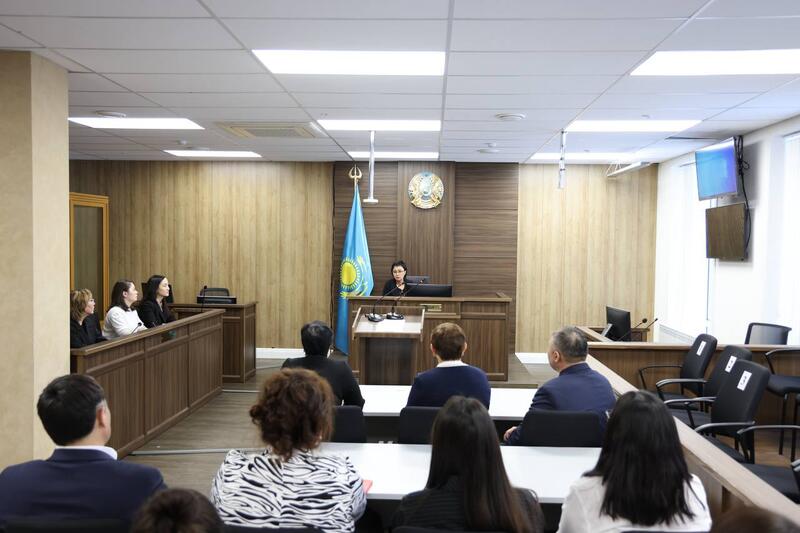 Магистранты Академии правосудия при Высшем Судебном Совете посетили Специализированный межрайонный суд по уголовным делам города Астаны