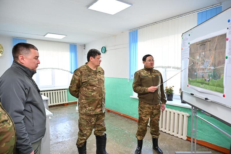 Фактов подтопления жилых домов не зафиксировано: аким области посетил село Бозтал