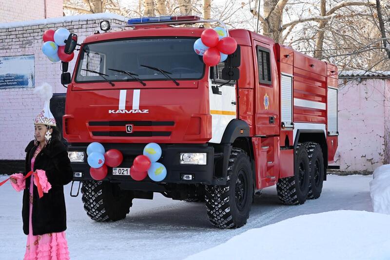 В районах области Абай растет число пожарных постов