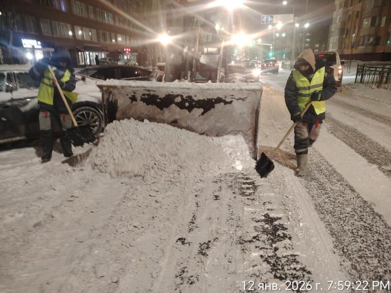 Почти 50 тысяч кубометров снега вывезли за день из Астаны