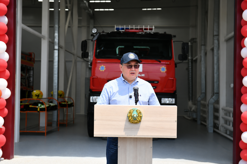 В Алматинской области открыли новое пожарное депо