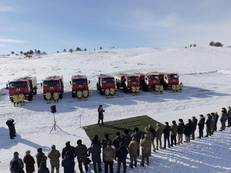 Противопожарная техника передана в «Баянаульский государственный национальный природный парк»