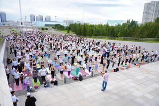 В Астане пройдет открытая тренировка в честь Международного дня йоги