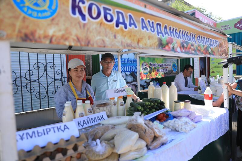 В Актобе сельскохозяйственная продукция продаётся по доступным ценам через социальные рынки