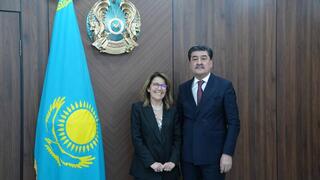 Министр экологии Е.Н. Нысанбаев встретился с Заместителем Генерального секретаря ОЭСР Ф. Лапекорелла