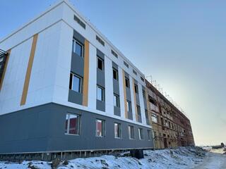 Строящееся здание общежития на 200 мест в Жезказгане готово на 65%