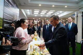 Лучшие предприниматели Акмолинской области представили продукцию на выставке, посвященной Дню сельхозработников